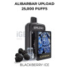 Alibarbar upload pods only 25000 puffs blackberry ice