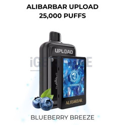 Alibarbar upload pods only 25000 puffs blueberry breeze