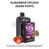 Alibarbar upload pods only 25000 puffs chupa chups strawberry