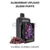 Alibarbar upload pods only 25000 puffs hubba hubba grape