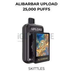 Alibarbar upload pods only 25000 puffs skittles
