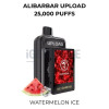 Alibarbar upload pods only 25000 puffs watermelon ice