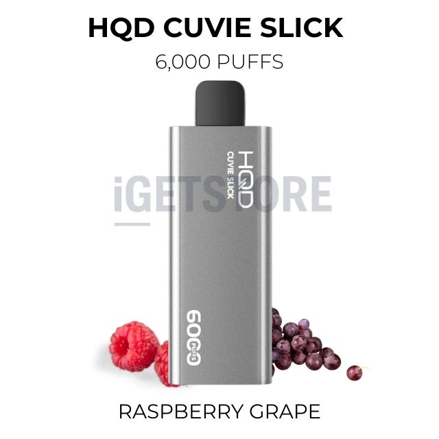 Hqd cuvie slick 6000 raspberry grape