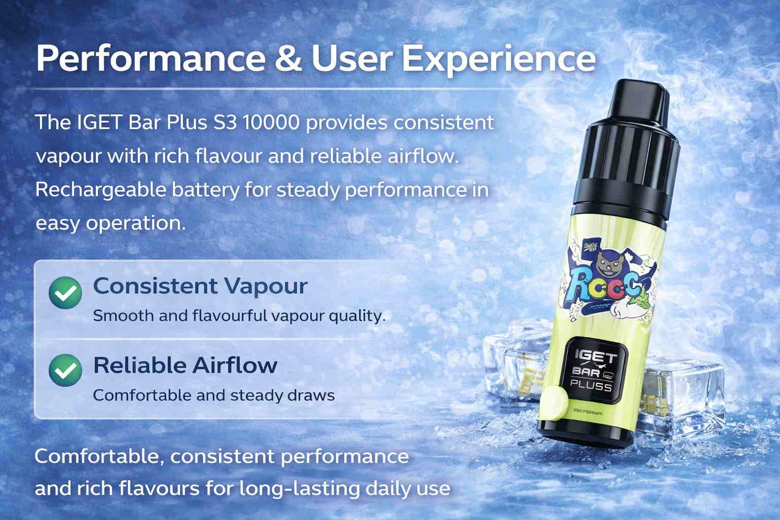 Performance And User Experience With IGET Bar Plus S3