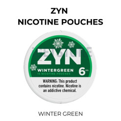 Zyn nicotine pouches winter green