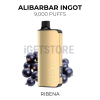 Alibarbar ingot 9000 puffs banana ribena