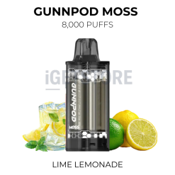 Gunnpod moss 8000 lime lemonade