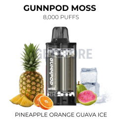Gunnpod moss 8000 pineapple orange guava ice