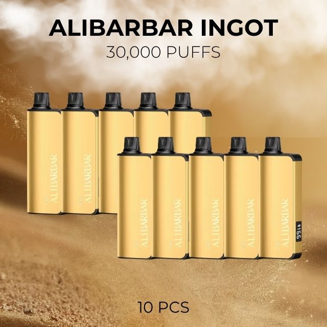 10 PCS Alibarbar Ingot 30000 Puffs