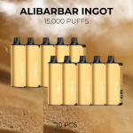 10 PCS – Alibarbar INGOT 15000 Puffs