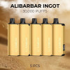 5 PCS Alibarbar Ingot 30000 Puffs