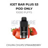 Iget bar plus s3 pod only chupa chups strawberry 10,000 puffs