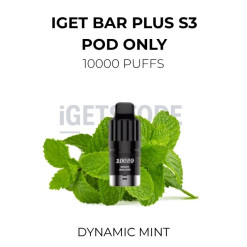 Iget bar plus s3 pod only dynamic mint10,000 puffs