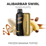 Alibarbar Swirl Frozen Banana Toffee 13000 Puffs