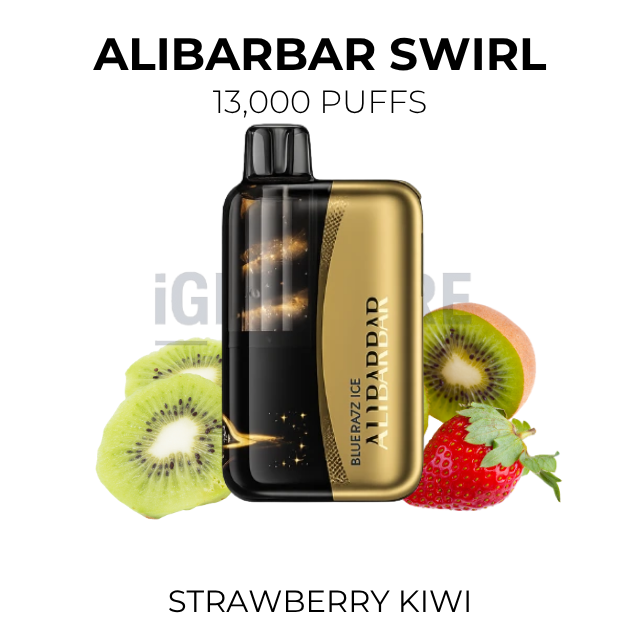 Alibarbar Swirl Strawberry Kiwi 13000 Puffs