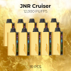 10 PCS JNR Cruiser 12000 Puffs