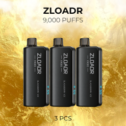 3 PCS ZLOADR V9000 Puffs
