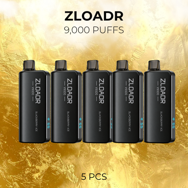 5 PCS ZLOADR V9000 Puffs