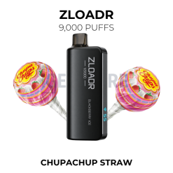 ZLOADR Chupachup Straw V9000 PuffsSwirl Tobacco 13000 Puffs