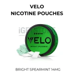 VELO Nicotine Pouches – Bright Spearmint 14mg