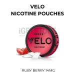 VELO Nicotine Pouches – Ruby Berry 14mg