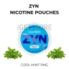 ZYN Cool Mint 11mg nicotine pouches can with fresh mint leaves